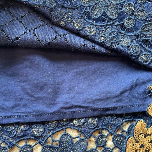 Lilly Pulitzer Elegant Blue and Gold Dress size 2 - Picture 6 of 6